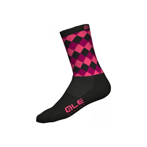 ALÉ  Rumbles Socks - Black / Fluo Pink