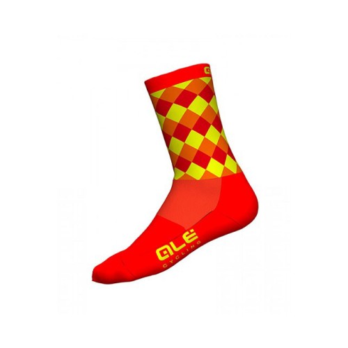 ALÉ  Rumbles Socks - Fluo Orange/ Fluo Yellow