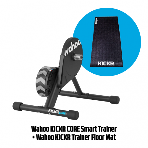 Wahoo KICKR CORE Smart Trainer + Floor Mat Bundle