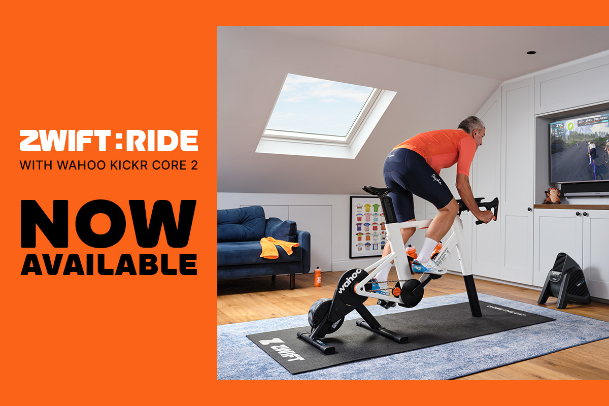 Experience the New Zwift Ride with Wahoo KICKR CORE 2