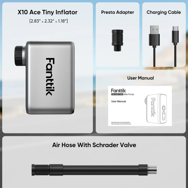Fanttik X10 Ace Tiny Bicycle Tire Inflator