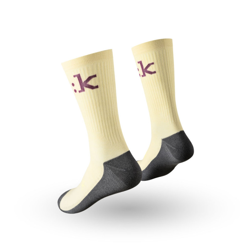 Fizik Off-Road Cycling Socks - Cream/ Purple