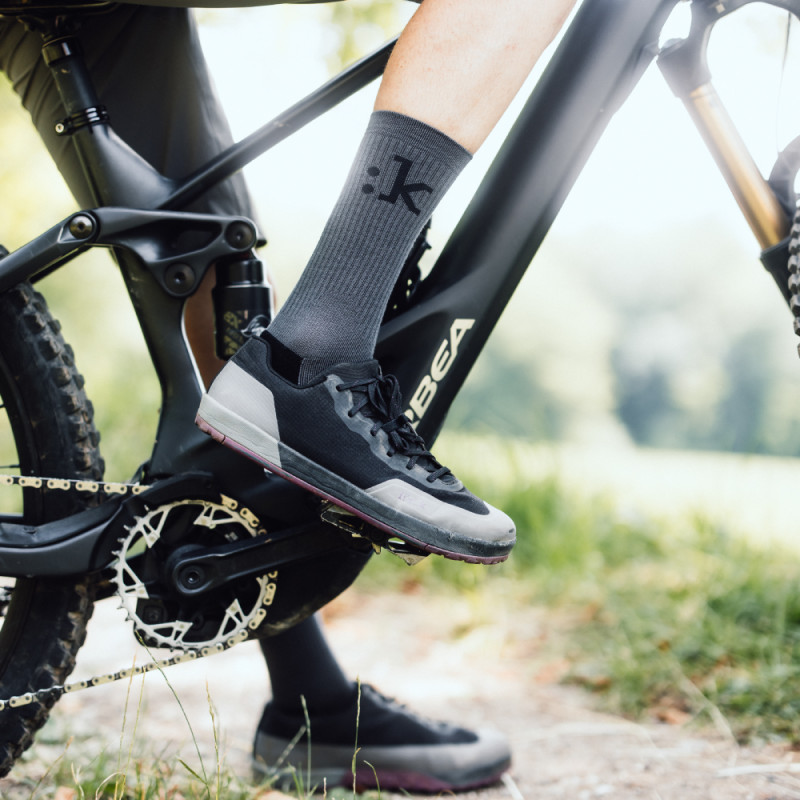 Fizik Off-Road Cycling Socks - Grey/ Black