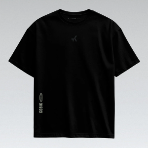 Gobik Short Sleeve T-Shirt Unisex OVER RIDE - Black