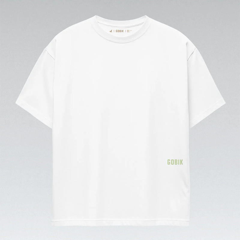Gobik Short Sleeve T-Shirt Unisex OVER RIDE - White