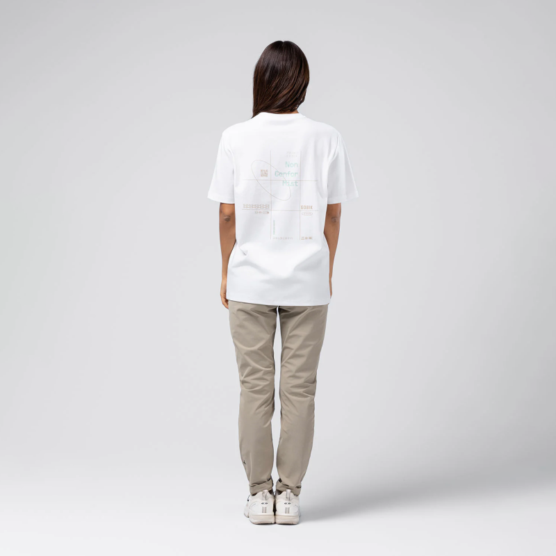 Gobik Short Sleeve T-Shirt Unisex OVER RIDE - White