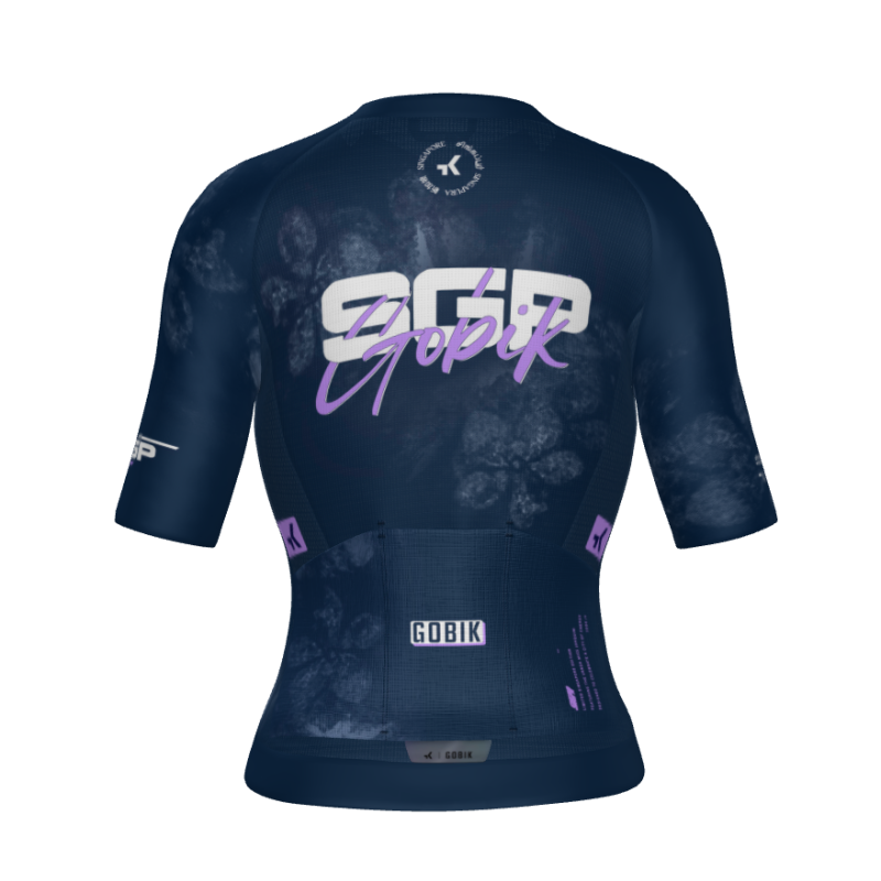 GOBIK Singapore 2026 Limited Edition CX Pro 4.0 Womens Short Sleeve Jersey – Dark Blue