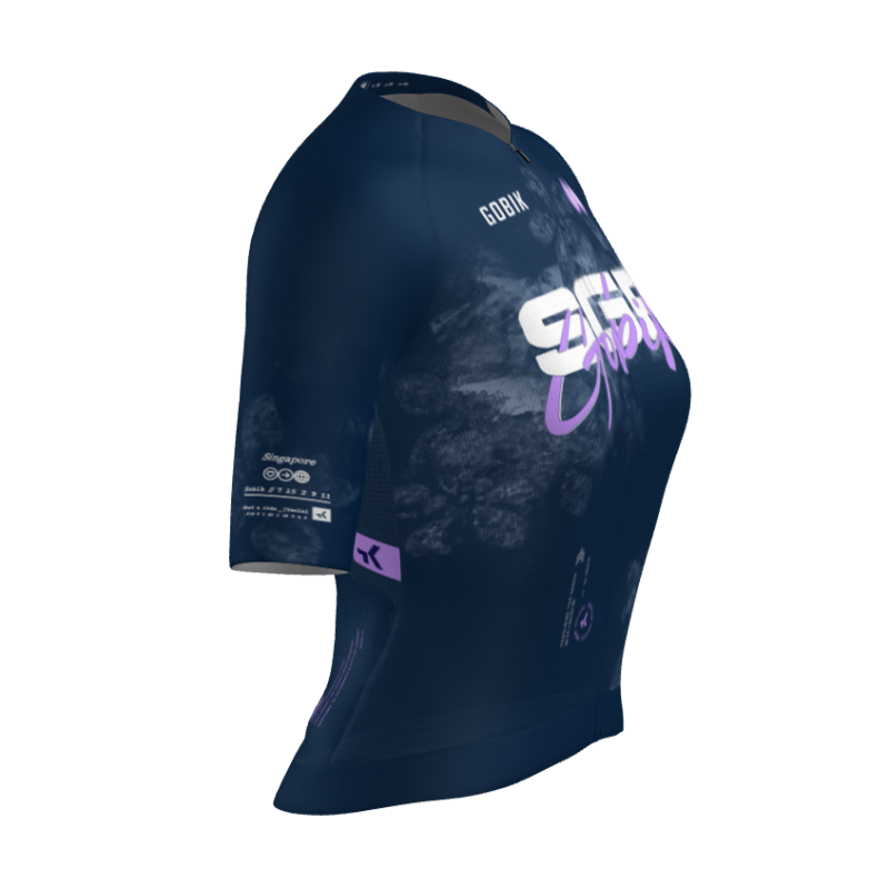 GOBIK Singapore 2026 Limited Edition CX Pro 4.0 Womens Short Sleeve Jersey – Dark Blue