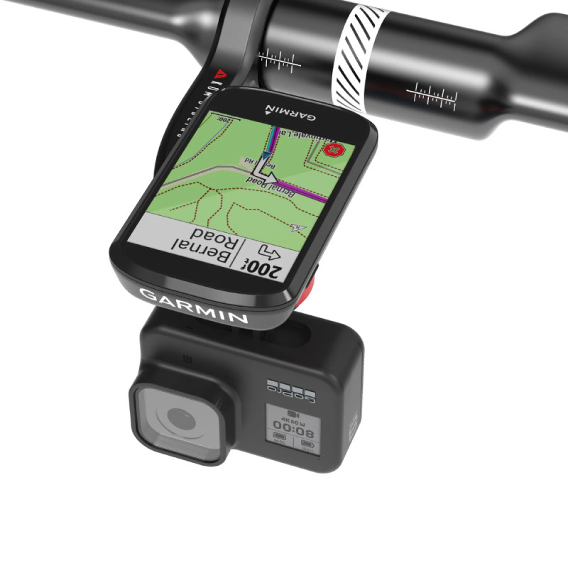 KOM Cycling CM06 Computer Mount Bundle Set with Quick Release GoPro Computer Mount