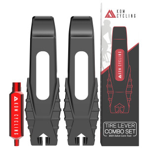 KOM Cycling Valve Core Tire Lever Combo
