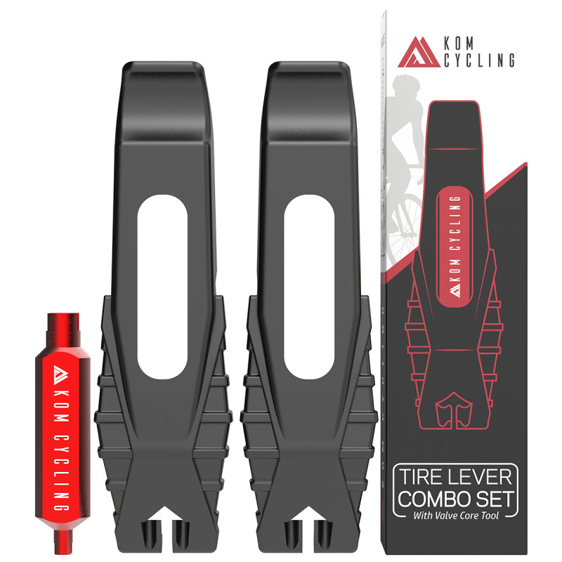 KOM Cycling Valve Core Tire Lever Combo