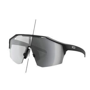 Koo Alibi Matte Black / Photochromic Silver Mirror
