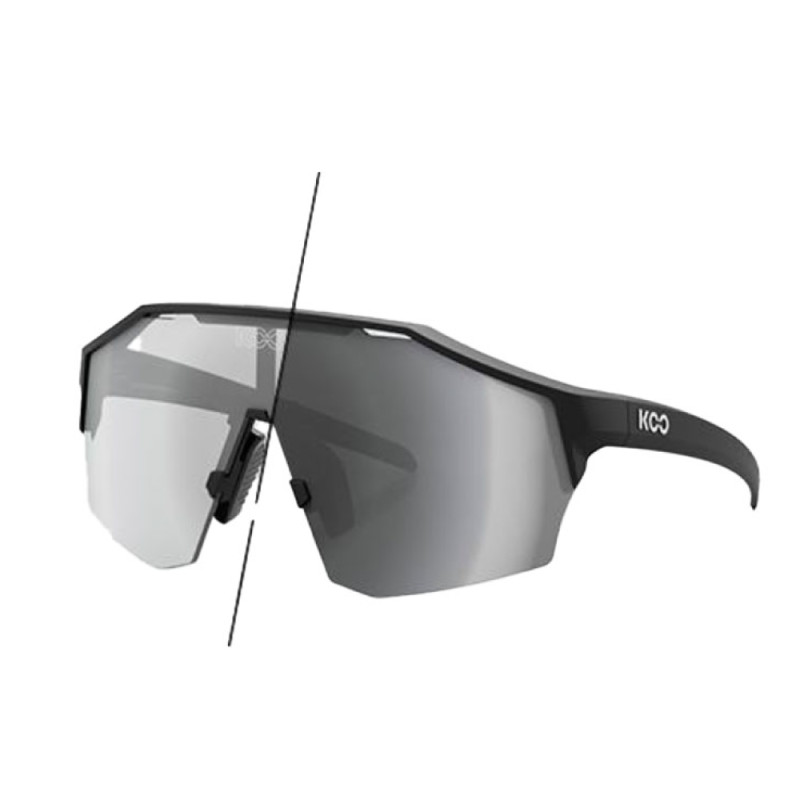 Koo Alibi Matte Black / Photochromic Silver Mirror