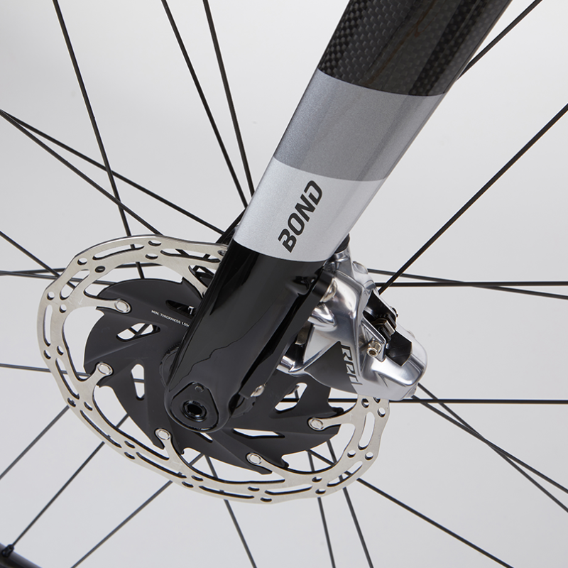 Cipollini Bond 2 Disc Frameset - Gloss Carbon/ Anthracite/ Silver