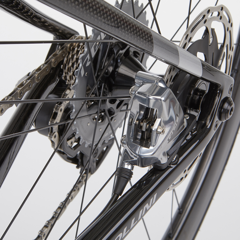 Cipollini Bond 2 Disc Frameset - Gloss Carbon/ Anthracite/ Silver