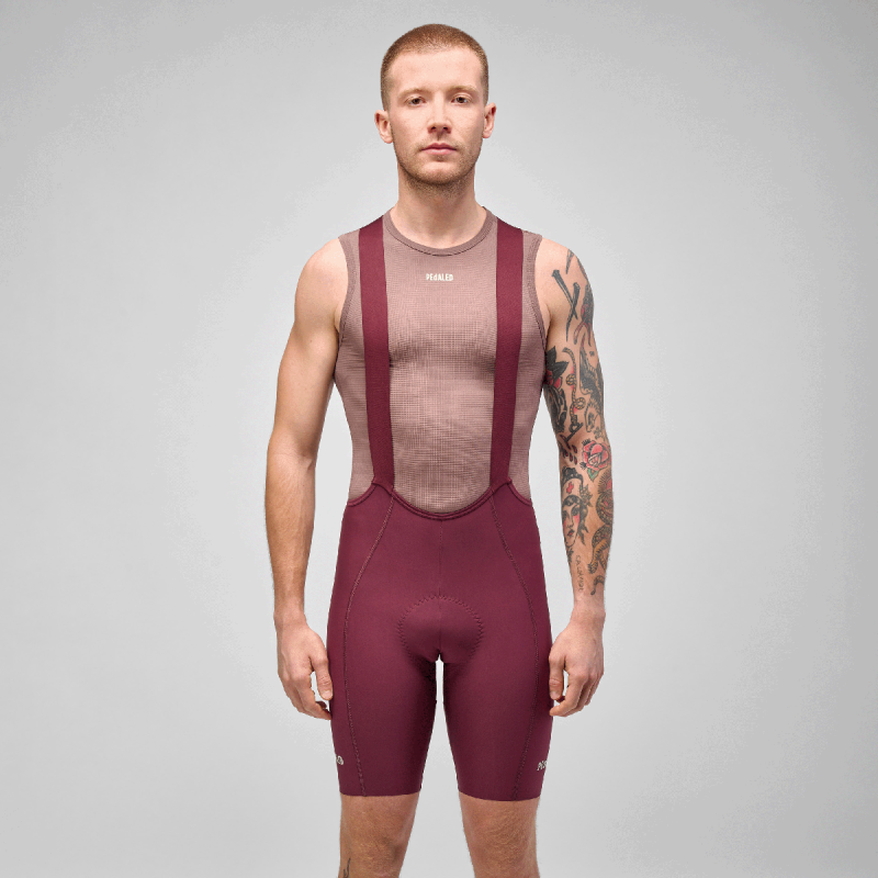 PEdALED ELEMENT Bib Shorts - Burgundy