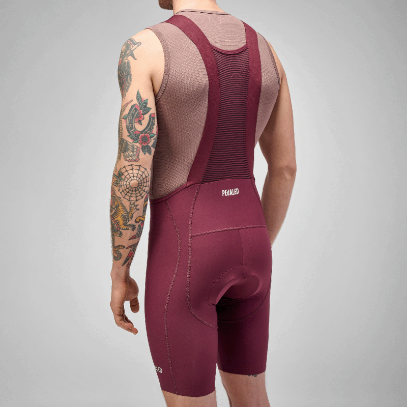 PEdALED ELEMENT Bib Shorts - Burgundy