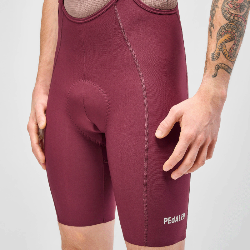 PEdALED ELEMENT Bib Shorts - Burgundy
