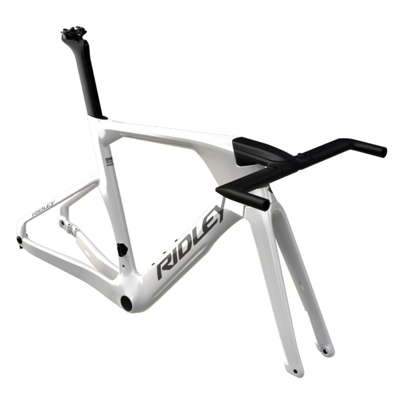 Ridley Dean FAST Disc TT Frameset - Pearl White / Metallic Anthracite - Size S