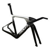 Ridley Dean FAST Disc TT Frameset - Metallic Black / Metallic Silver / White - Size S