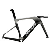 Ridley Dean FAST Disc TT Frameset - Metallic Black / Metallic Silver / White - Size S