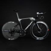 Ridley Dean FAST Disc TT Frameset - Metallic Black / Metallic Silver / White - Size S