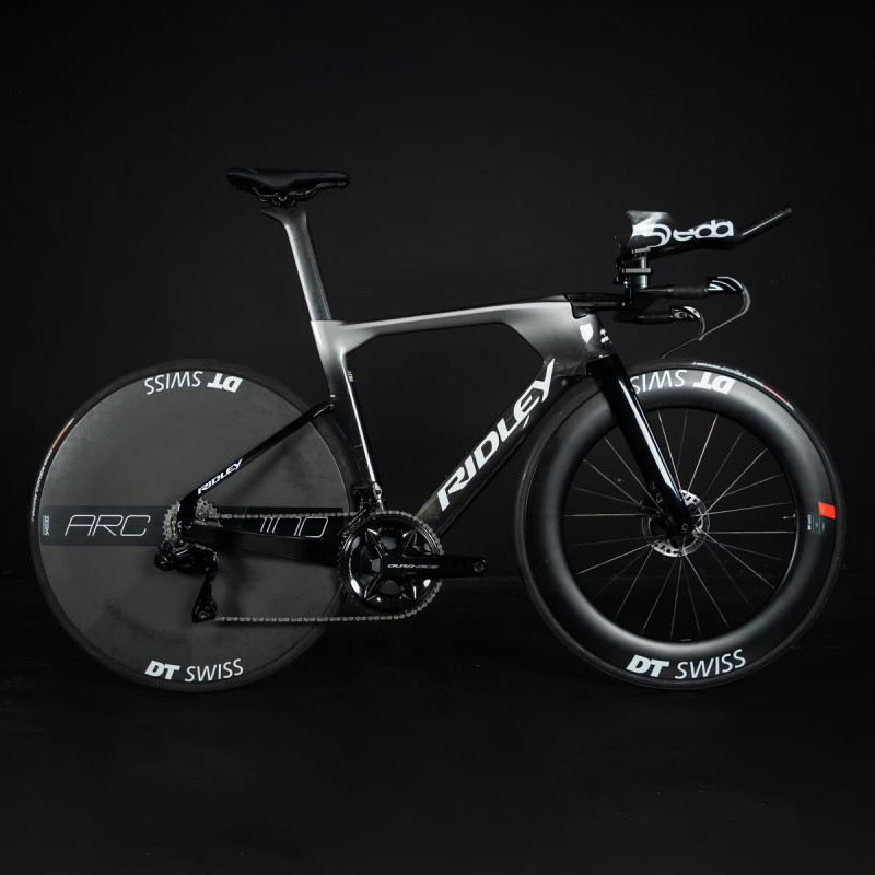 Ridley Dean FAST Disc TT Frameset - Metallic Black / Metallic Silver / White - Size S