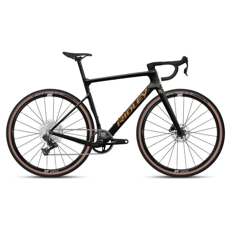 Ridley ASTR Gravel Bike - Metallic Black/ Bronze Gold - Sram Rival AXS XPLR Wide 1x13