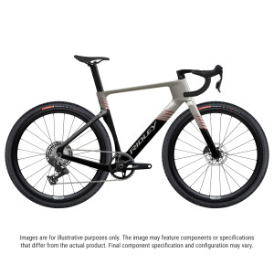 Ridley Kanzo Fast 2.0 Gravel Race Bike - Autumn Grey/ UD Carbon/ Metallic Candy Red 