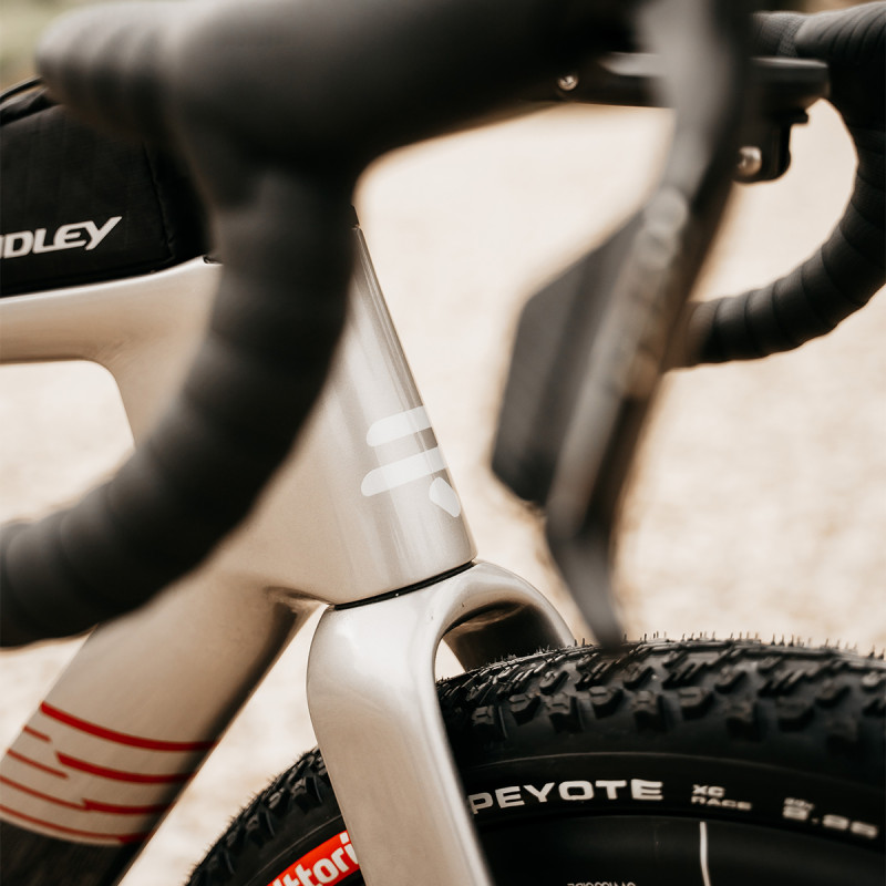 Ridley Kanzo Fast 2.0 Gravel Race Bike - Autumn Grey/ UD Carbon/ Metallic Candy Red 