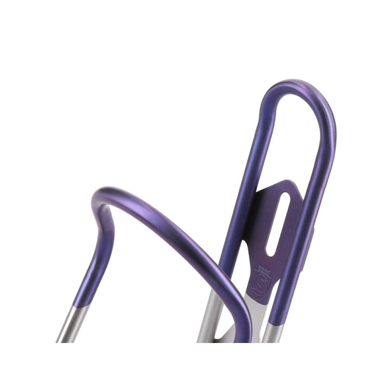 Silca Sicuro Royal Purple Titanium Bottle Cage + Straw Kit