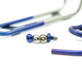 Silca Sicuro Royal Purple Titanium Bottle Cage + Straw Kit
