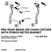 K-EDGE Pro Braze-on Chain Catcher with Universal Power Meter Magnet