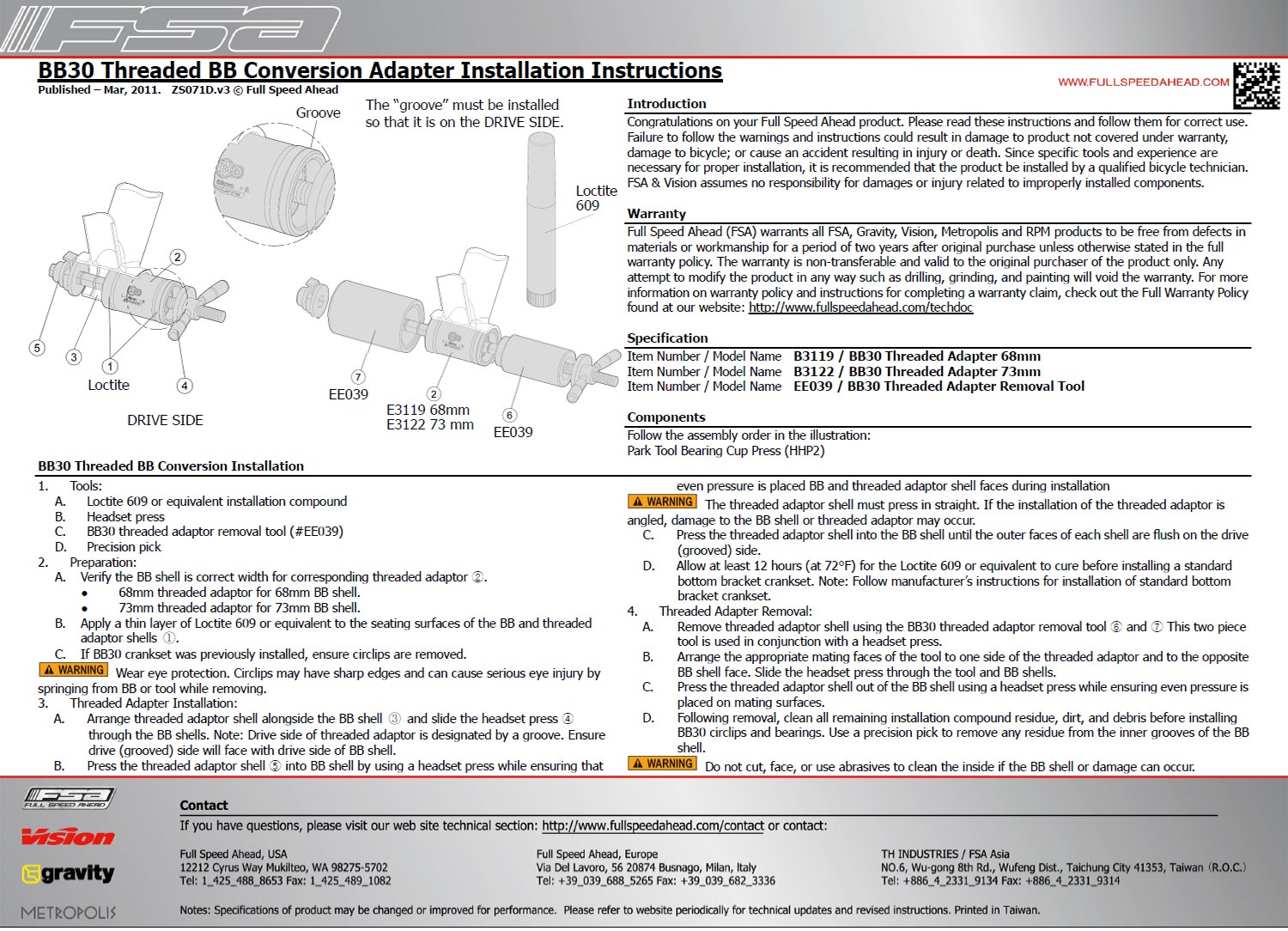 FSA-BB30-ADAPTER-73MM-INSTRUCTIONS